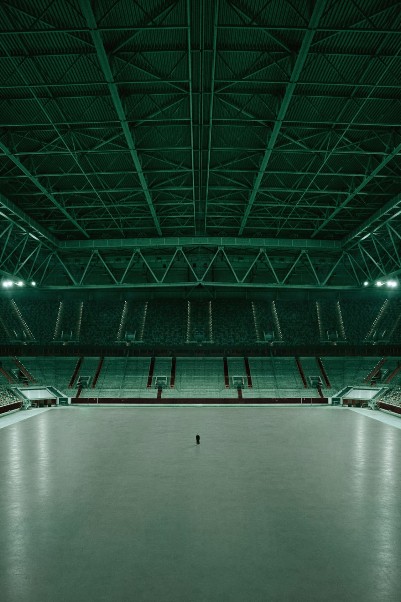 Seats on the first tier overlooking the arena floor